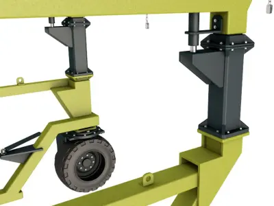 Straddle Carrier Generic 3D model