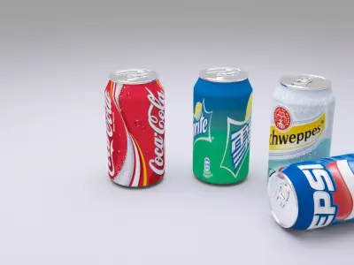 can model pepsi cans 3D model