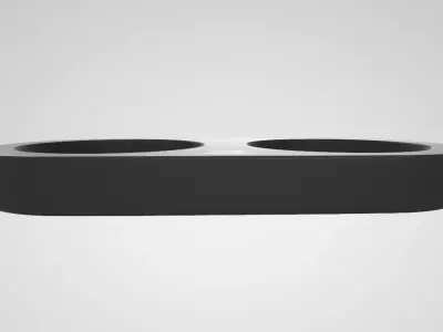 Plateau Peugeot Linea Matte Black Low-poly 3D model