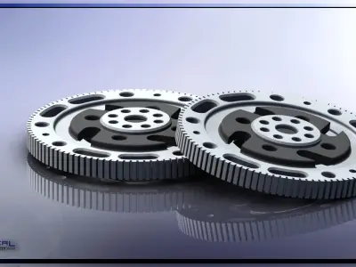 Lightweight flywheel 3D model