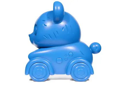 Panda Car toy 3D print model