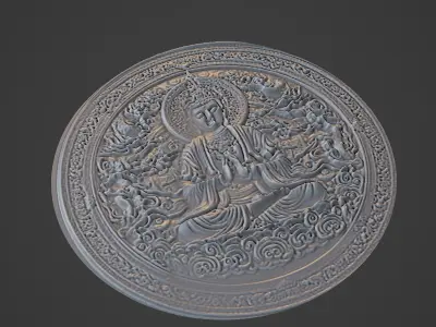 Modu Chanyu Medallion 3D print model buy