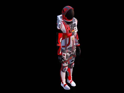 Astronaut Spacesuit Germany 3D model