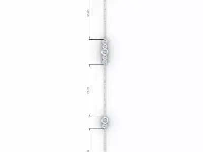 Dangling necklace center part 3D print model