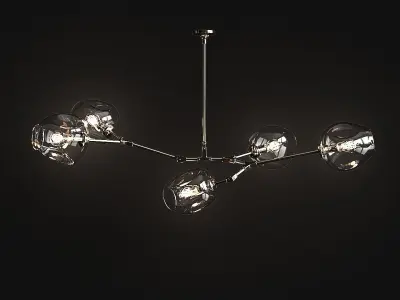 Branching bubble 5 lamps 3D model purchase