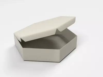 Caja Hexagonal Free low-poly 3D model