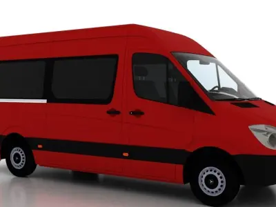 Mercedes Benz Sprinter L2H2 2009 Passenger EU 3D model