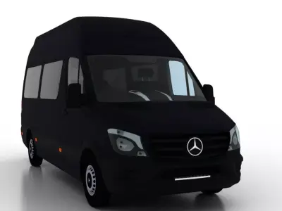 Mercedes Benz Sprinter L2H3 2015 Passenger UK 3D model