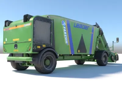 Farming Vehicle Faresin Leader 2200 Low-poly 3D model