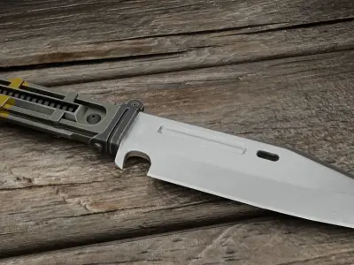Knife V Low-poly 3D model