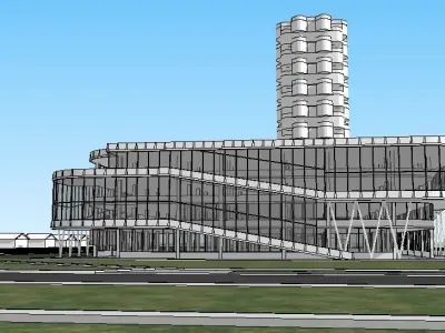 Sketchup Parking building PP2 3D model
