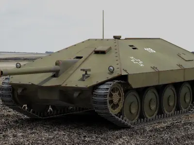 Marshal Maresal Tank Hunter 3D model