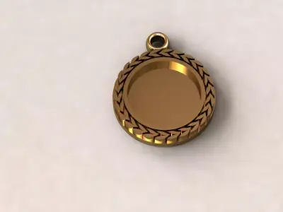Wreath pendant 3 3D print model
