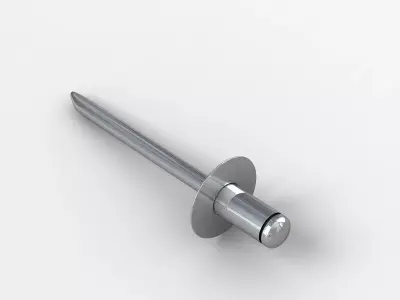 rivet metal screw 3D model