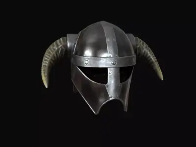 Viking helmet v4 Low-poly 3D model
