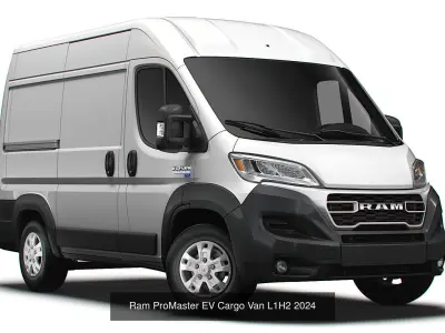 Ram ProMaster EV Cargo Van  2024 3D Model Pack