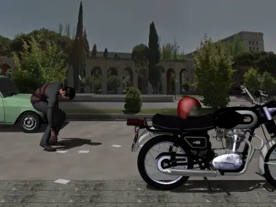 DUCATI 250 De Luxe 3D model