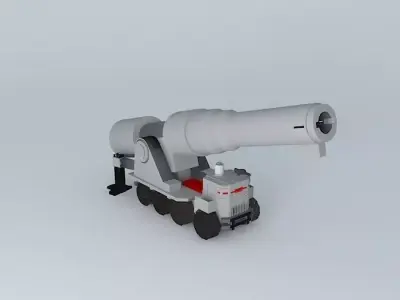 Mobile artillery Free 3D model