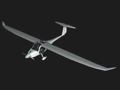 Pipistrel sinus Low-poly 3D model