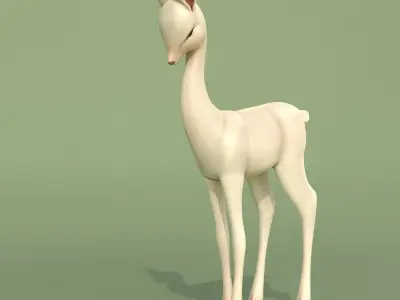 Deer Baby Statuette 3D model