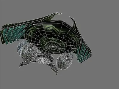 Futuristic Spacecraft 3D print model