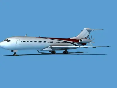 Boeing 7X7-2 Jet Fan V204 3D model