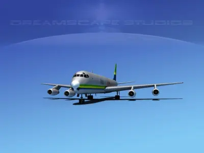 Douglas DC-8-63F ABSA Cargo 3D model