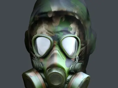 Helmet 3d model military combat Military Low-poly  Low-poly 3D model shop