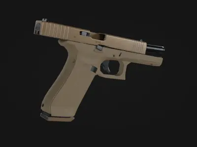 Glock 17 Gen 5 Game Ready Low-poly Low-poly 3D model