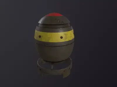 Mini Nuke 3D Model Low-poly 3D model