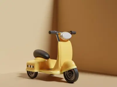 Toy Vespa 3D model