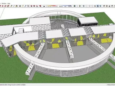 Sketchup Kindergarten B4 3D model