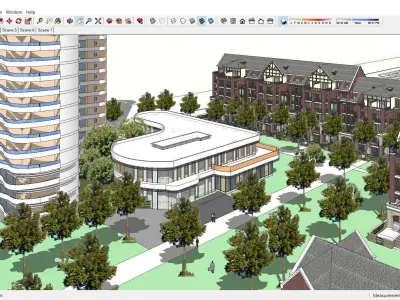 Sketchup Residential Complex 127 3D model