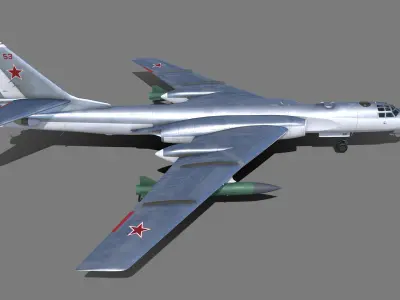 Tu-16 Badger  Xian H-6A 3D model purchase