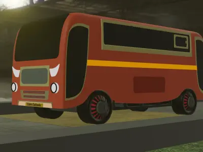 Free 3D bus model Free 3D model