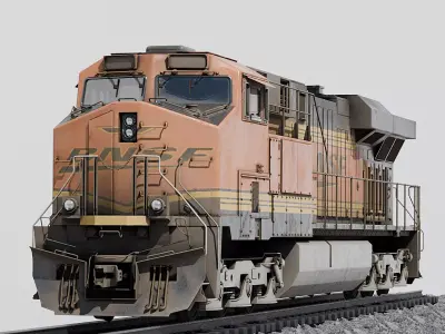 BNSF GE ES44AC Locomotive  3D model