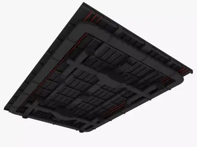 Ceiling Ventilation Pipes 8 3D model