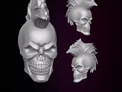 Skull Riot Head 3D printable File 3D print model purchase