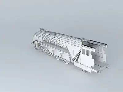 Eco Rail Track LNER 2004 Dummy Streamline Free 3D model