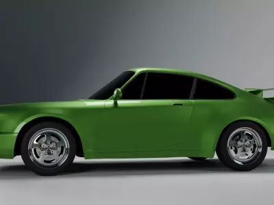 Porsche 911 964 coupe carrera rs 3D model  3D model