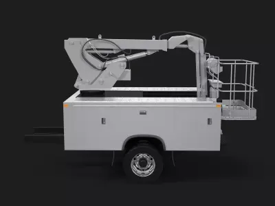 Crane Truck Body Shell 3D model