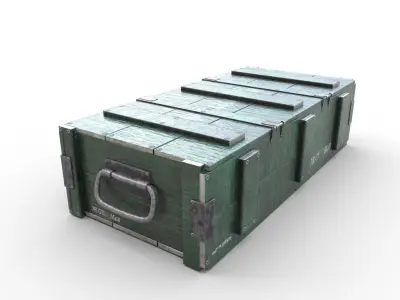 Ammo Crate - 04 Low-poly 3D model
