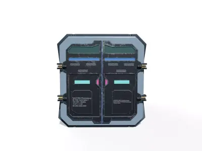 Sci-Fi Cargo Container Low-poly 3D model purchase