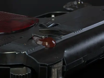 Stechkin Automatic Pistol - APS Low-poly 3D model Low-poly 3D model