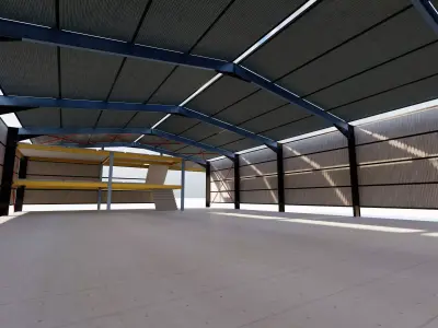 Warehouse-Warehouse Building 3D model 4