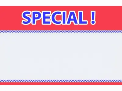 Store special sign card 3D model