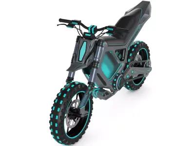 Motocross Motorcycle 3D model buy
