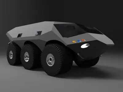 Futuristic APC Military Transport 3D model