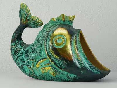 Gurgling Bronze Fish 3D model