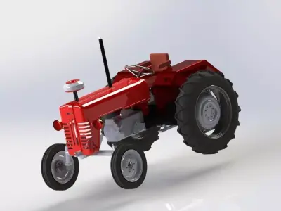 Tractor 3D model by rangreza from CGTrader